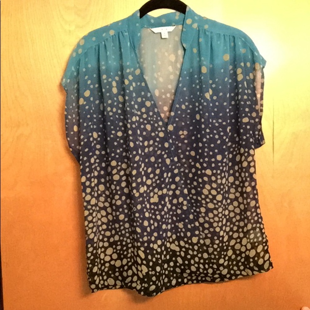 Cabi chiffon ombré top, S